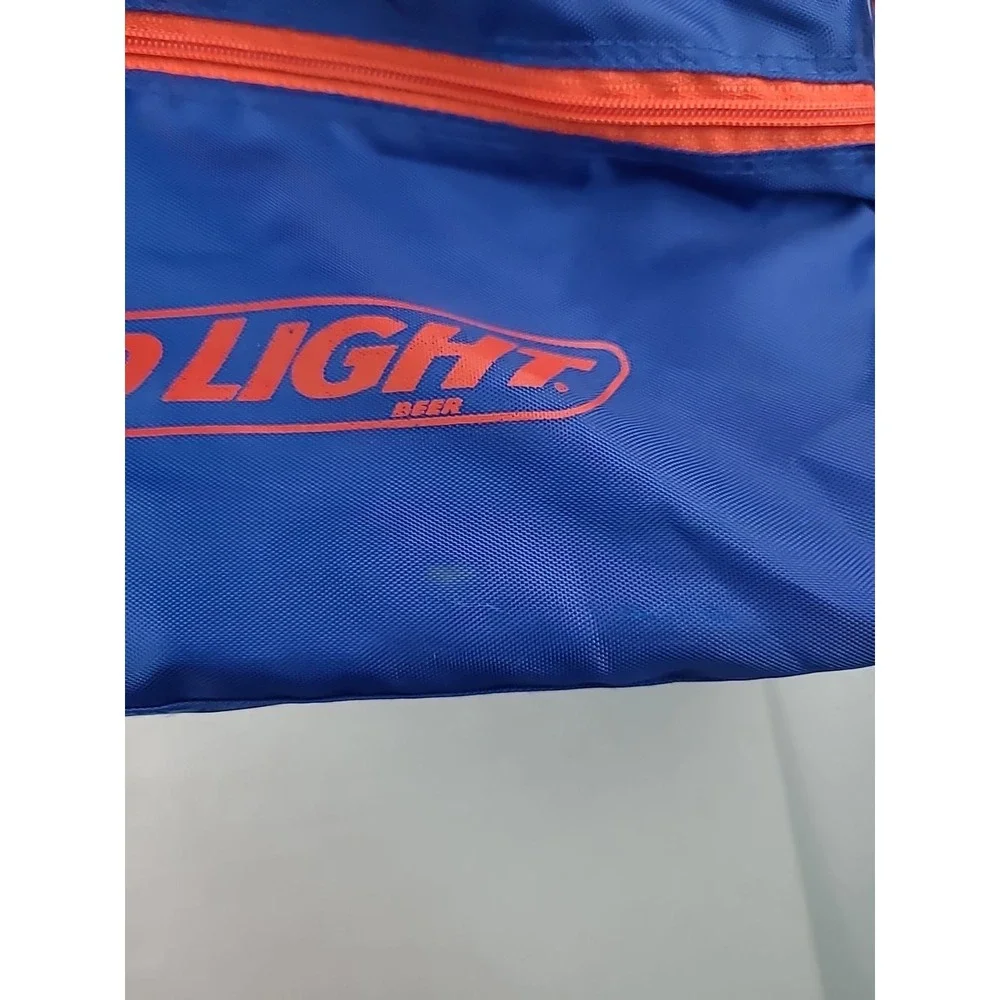 VINTAGE BUD LIGHT BEER DUFFEL‎ BAG handbag gym tote ANHEUSER BUSCH Advertising